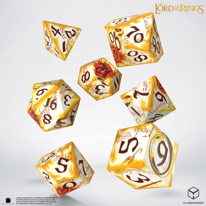 Q WORKSHOP The Lord of the Rings Full Art RPG Würfelset – 7 Würfel