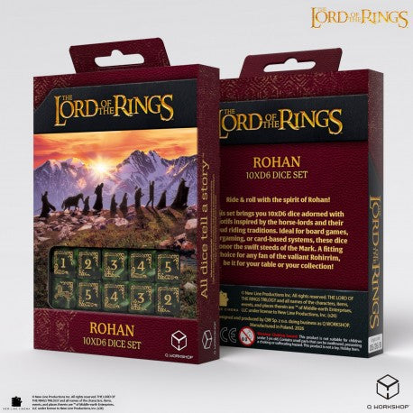Q WORKSHOP The Lord of the Rings D6 Würfelset – 10 Würfel