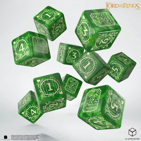 Q WORKSHOP The Lord of the Rings D6 Würfelset – 10 Würfel
