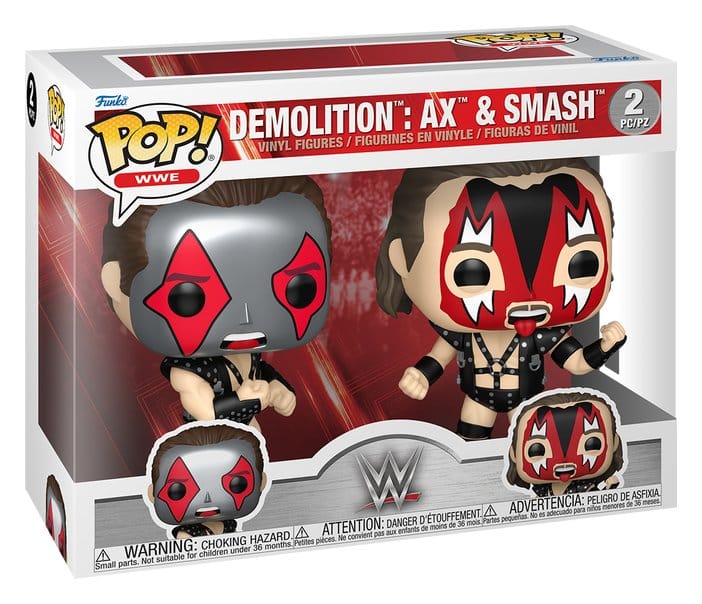 WWE – Ax & Smash – Funko POP! Vinyl Figuren 2er-Pack 9 cm