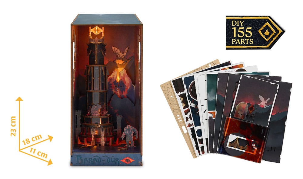 Der Herr der Ringe – Barad-dûr – Tiny Adventures Book Nook Mini-Diorama 23 cm