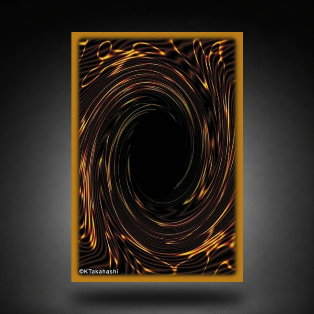 Rückseite einer Yu-Gi-Oh!-Sammelkarte vor dunklem Hintergrund als Kategoriebild für Einzelkarten.